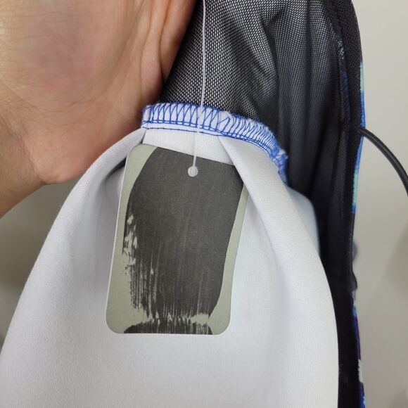 NWT Urban Outfitters Silence + Noise Floral Crop Top. Blue S#012 - Picture 12 of 13